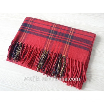 Fashion ladies winter warm plaid long scarf shawl